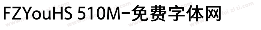 FZYouHS 510M字体转换